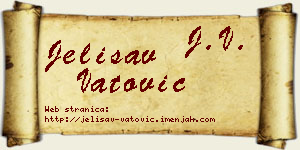 Jelisav Vatović vizit kartica